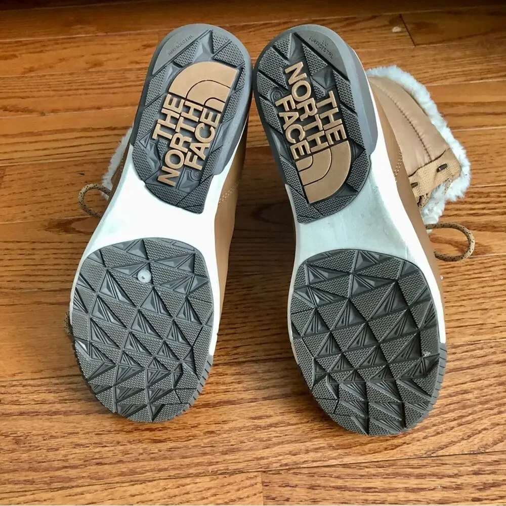 The North Face Sierra Luxe Waterproof Almond Butter/Falcon Brown Women’s Size 8